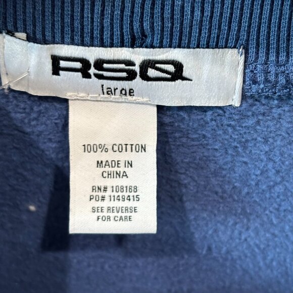 Tilly's Women's Crewneck Sweatshirt SZ: Large Blue/White - Picture 9 of 12